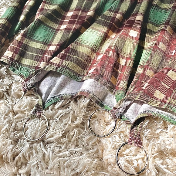 💔SOLD💔 Current Mood O Ring Plaid Crop Top - Picture 6 of 7